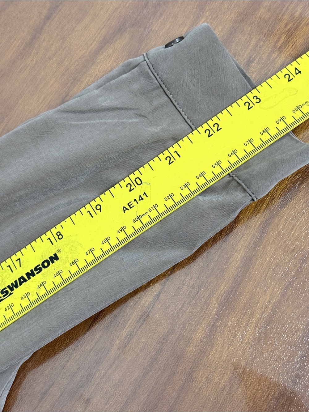 Chico's Tan Snap Front Long Sleeve Shirt 1/S - Picture 8 of 9